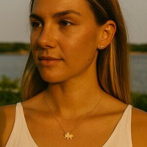 Golden Elephant Necklace